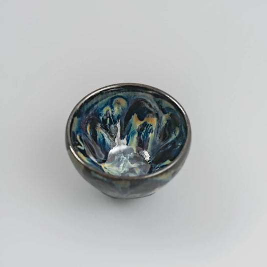 Aurora Glaze Jian Ware Crystal Charging Bowl
