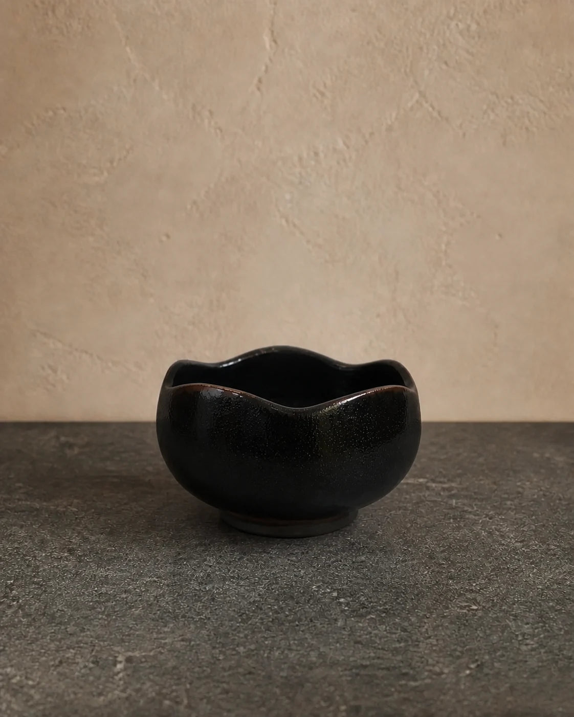 Lotus Onyx Glaze Jian Ware Dian Cha Bowl