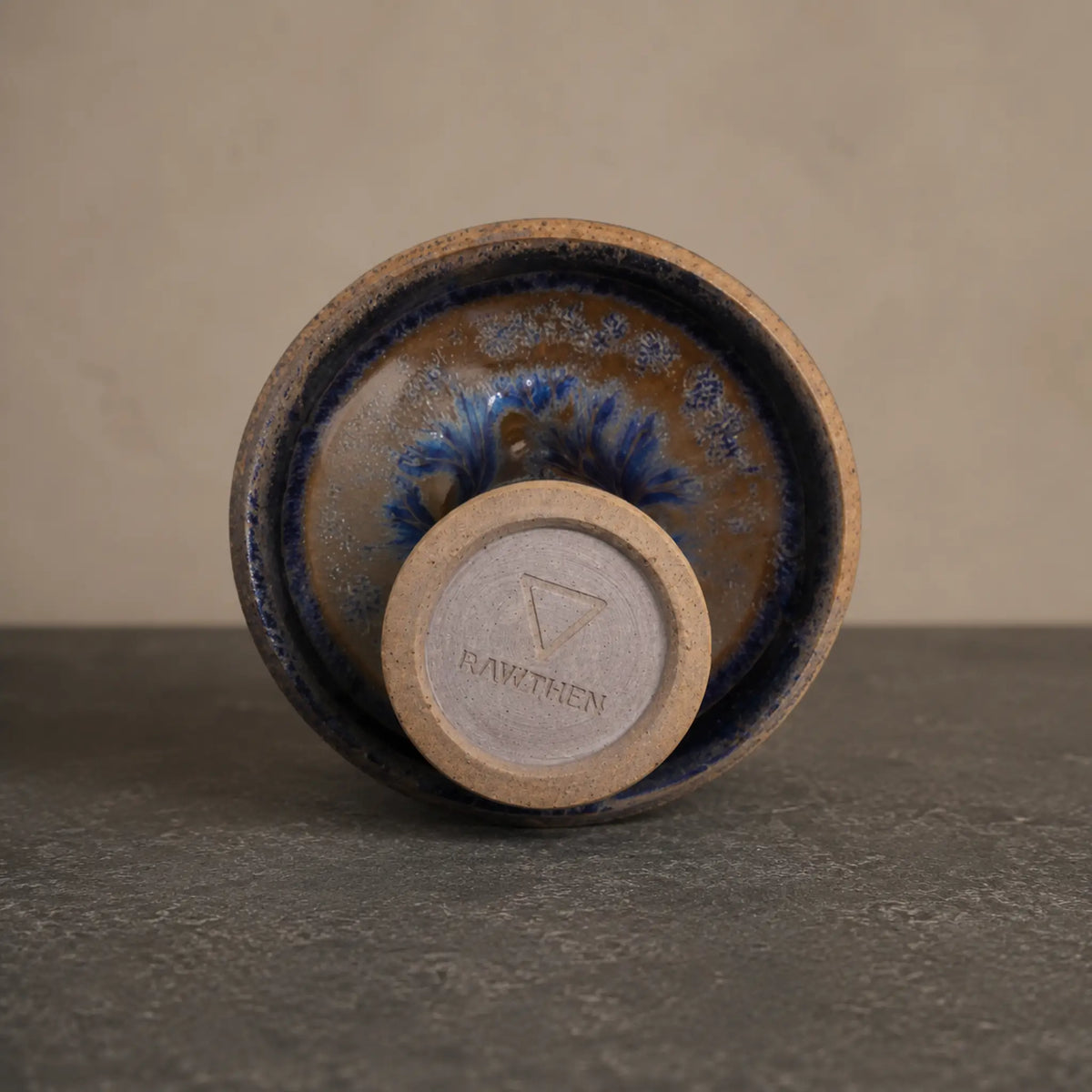 Ember Aura Glaze Jian Ware Mushroom No.4