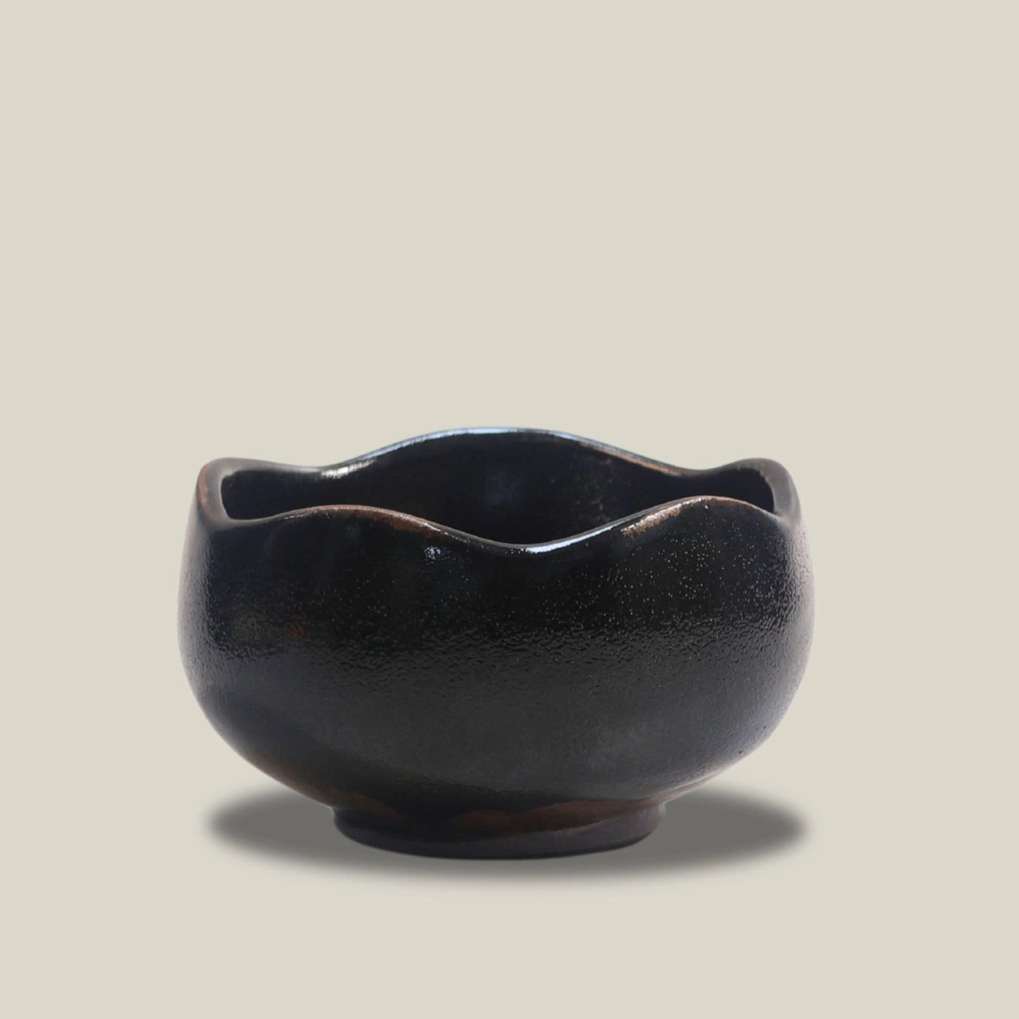 Lotus Onyx Glaze Jian Ware Dian Cha Bowl