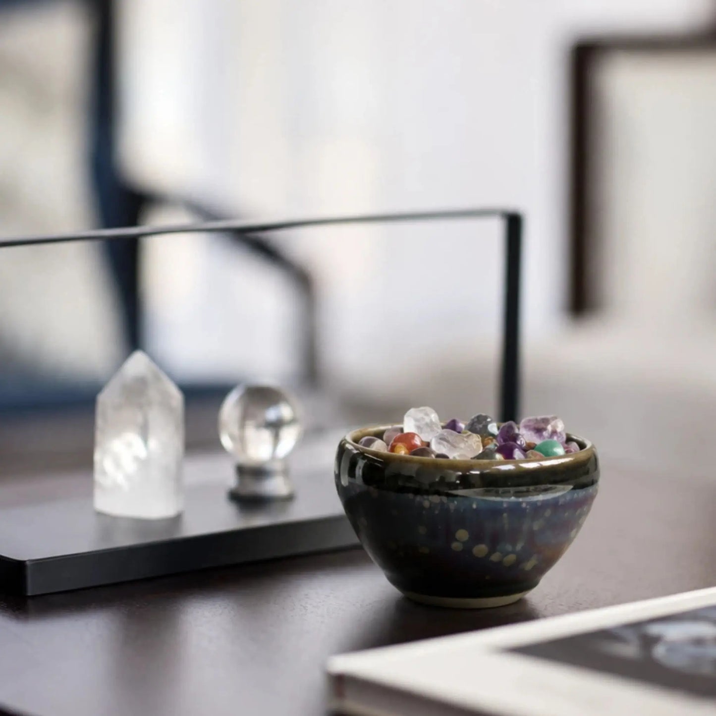 Astral Glaze Jian Ware Crystal Charging Bowl No.4 (medium)