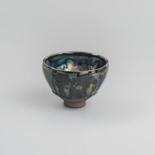 Aurora Glaze Jian Ware Crystal Charging Bowl
