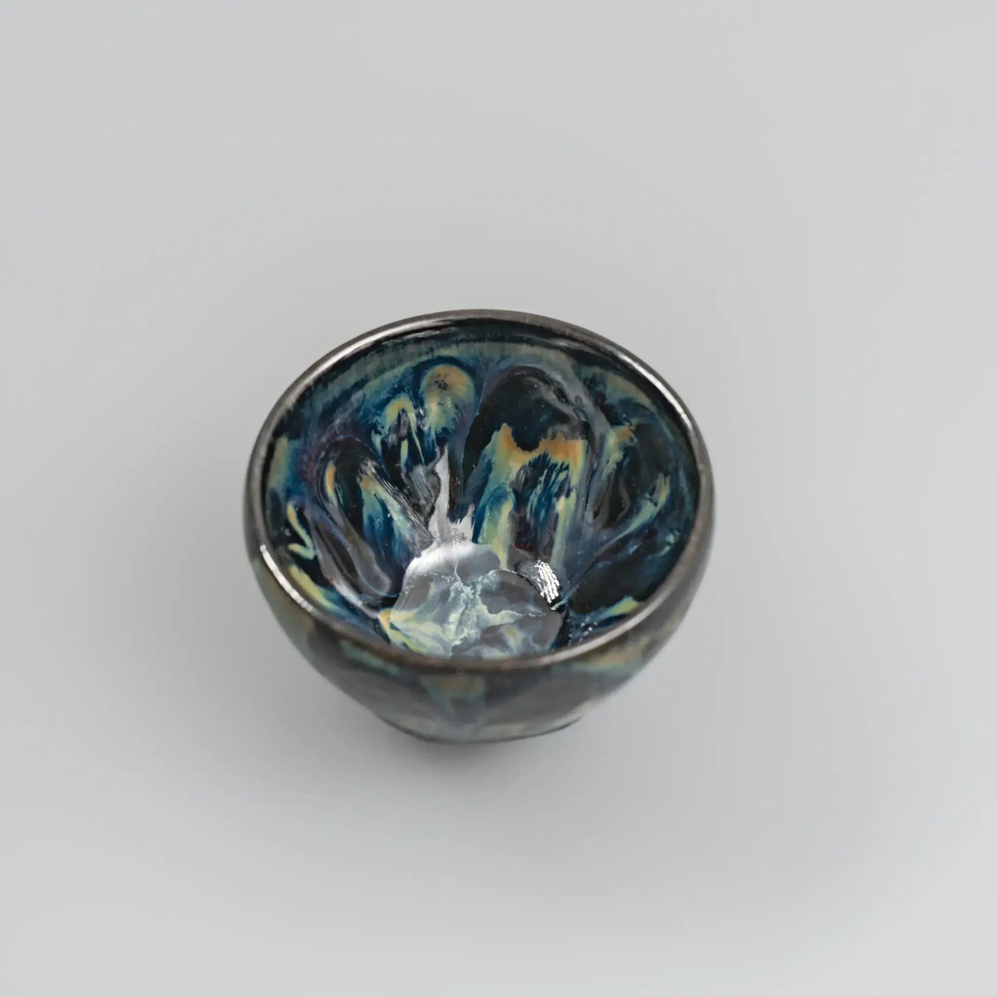 Aurora Glaze Jian Ware Crystal Charging Bowl