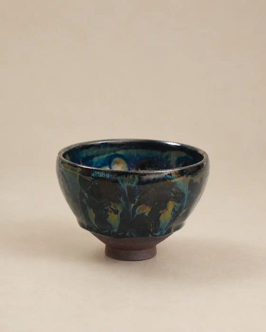 Aurora Glaze Jian Ware Crystal Charging Bowl