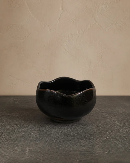 Lotus Onyx Glaze Jian Ware Dian Cha Bowl