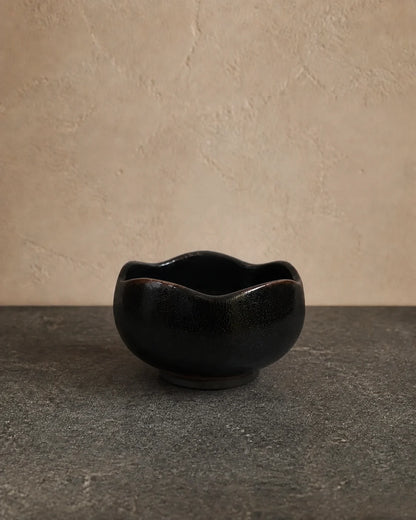 Lotus Onyx Glaze Jian Ware Dian Cha Bowl