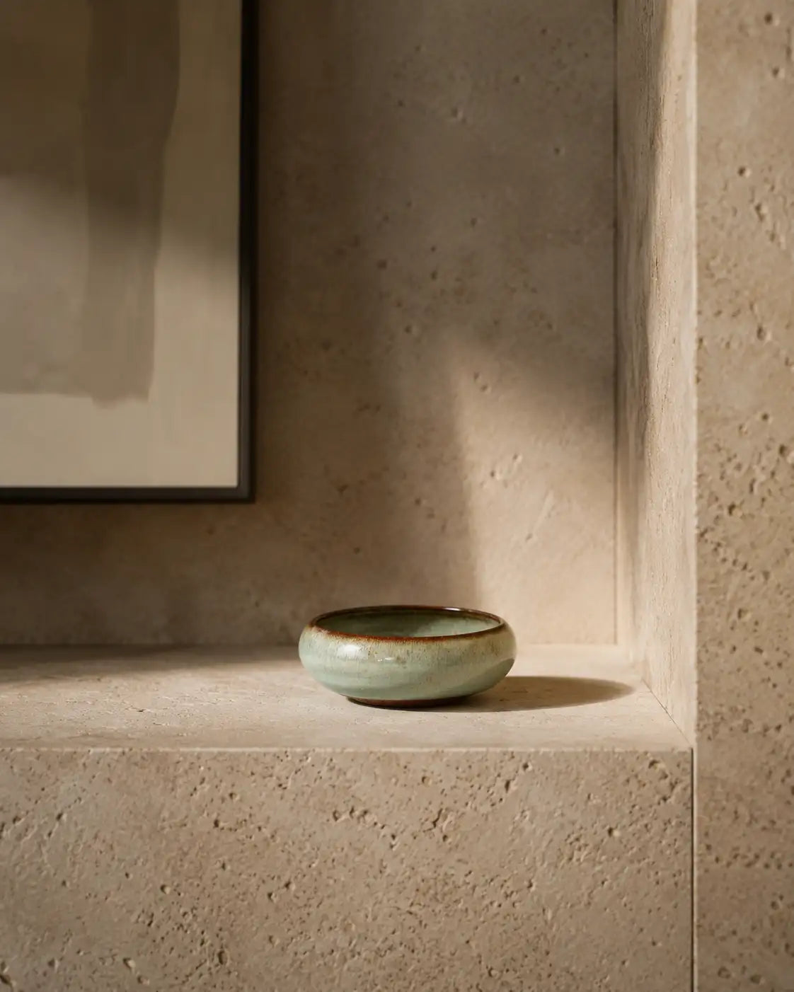 Celadon Glaze Jian Ware Meditation Bowl
