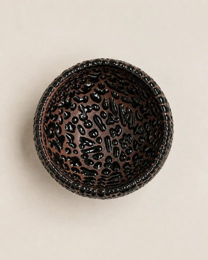 Coffee Bean Glaze Jian Ware Meditation Bowl No.1 (small)