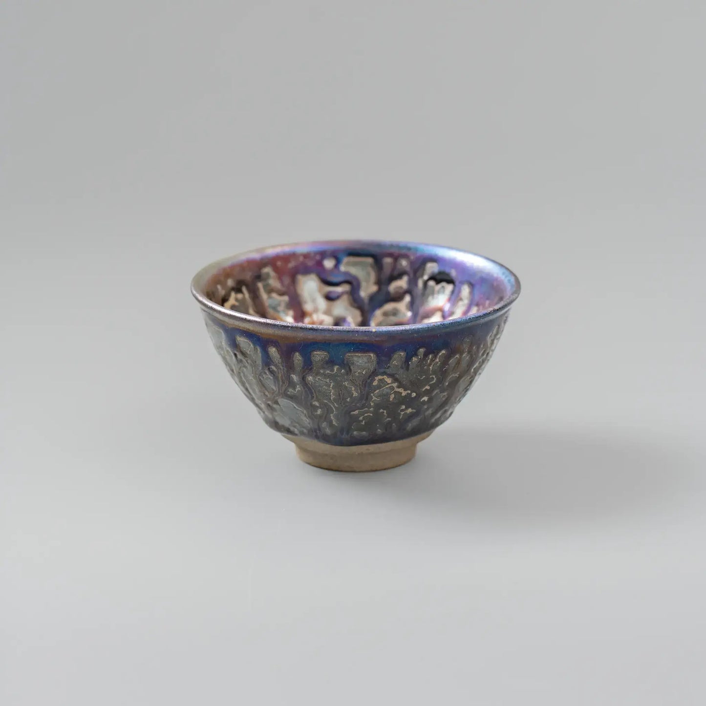 Crater Glaze Jian Ware Crystal Charging Bowl