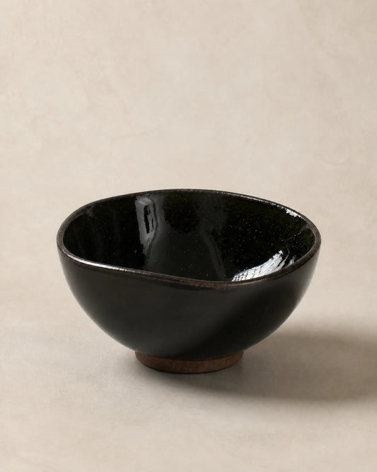 Dark Glaze Jian Ware Crystal Charging Bowl