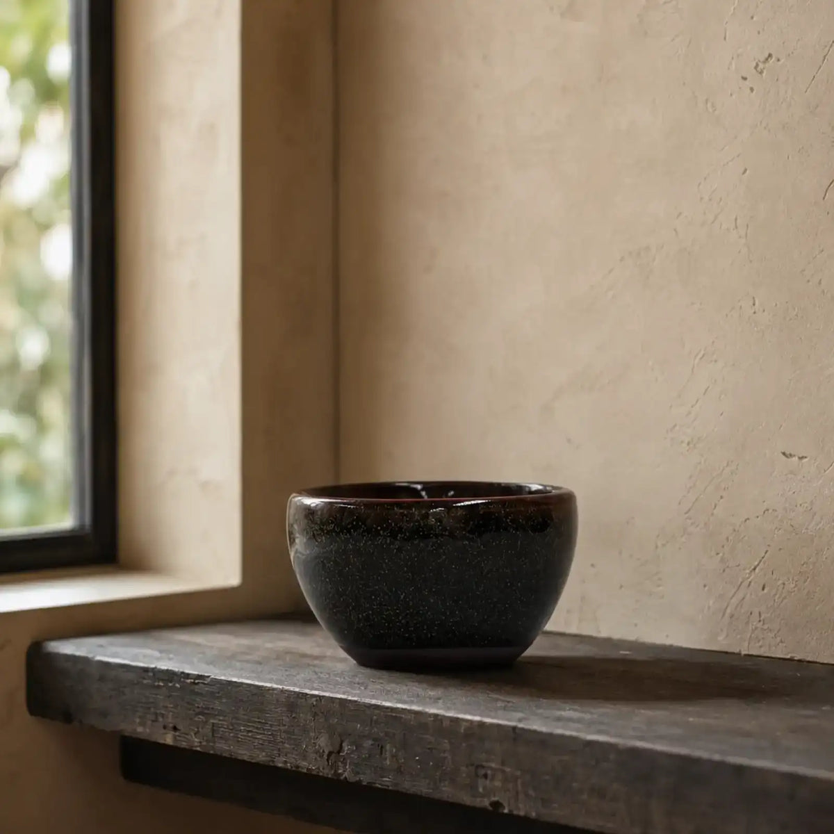 Dark Tea Dust Glaze Bowl No.1 (small)
