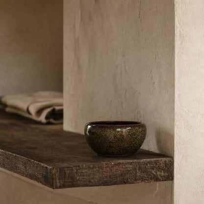 Dark Tea Dust Glaze Bowl No.2 (medium)