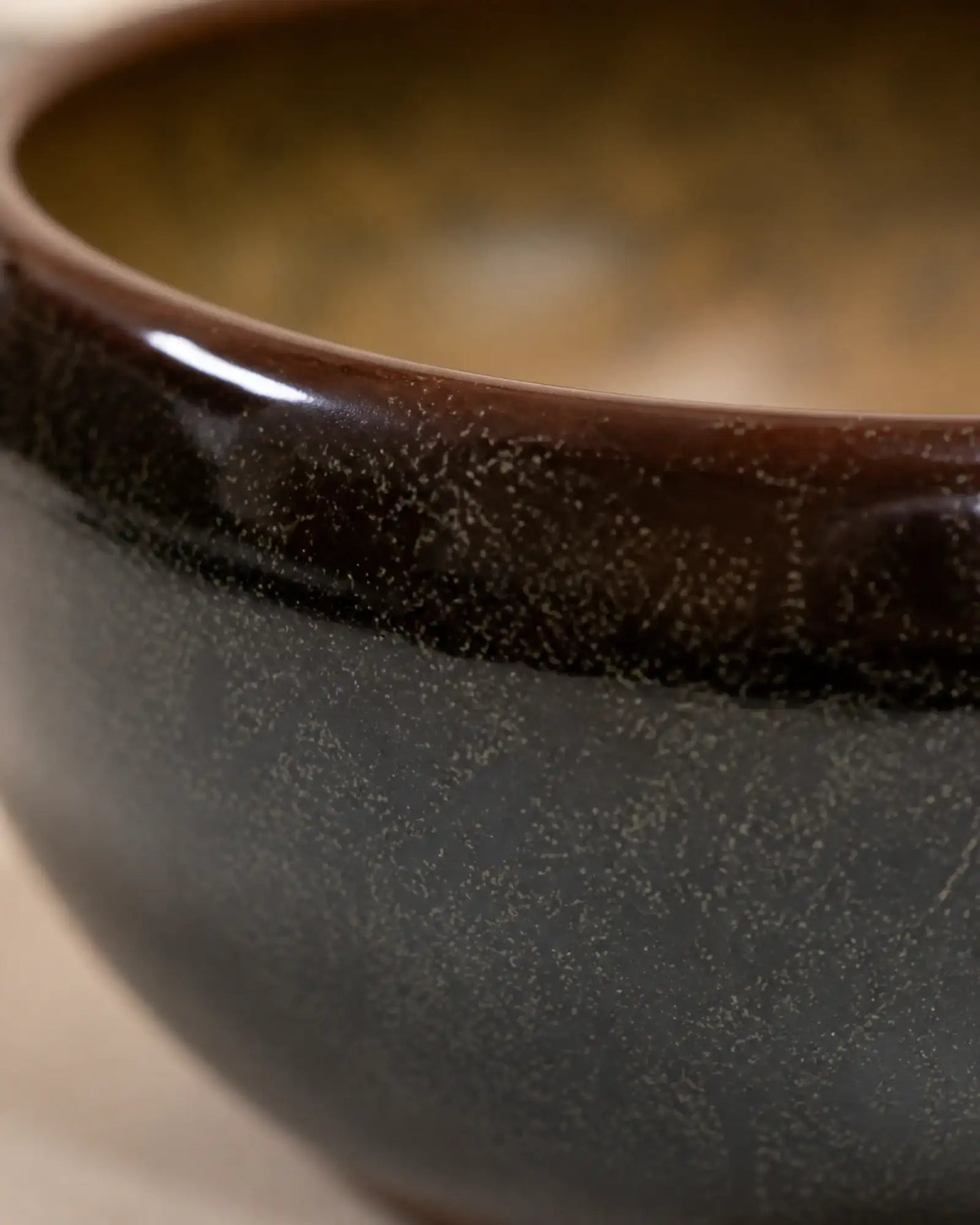 Dark Tea Dust Glaze Smudging Bowl No.3 (large)