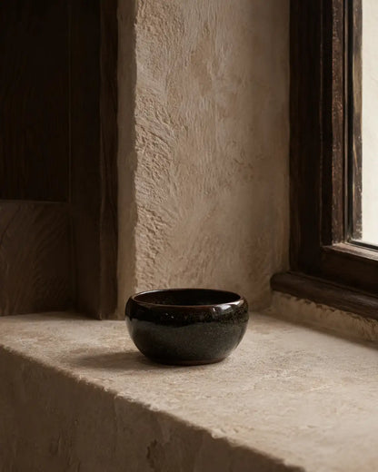 Dark Tea Dust Glaze Smudging Bowl No.3 (large)