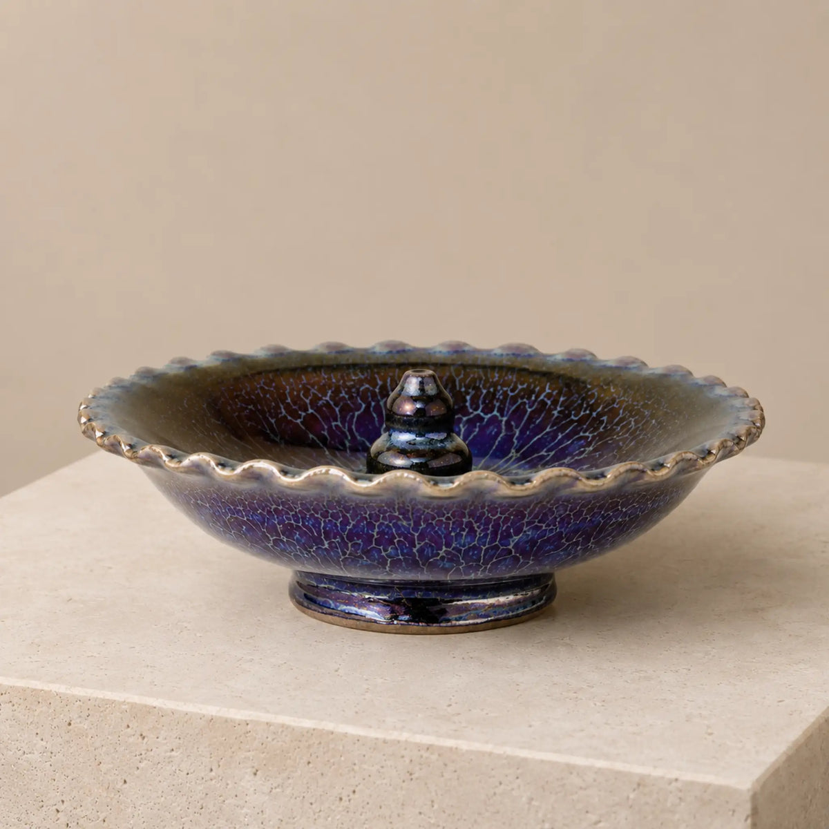 Eclipse Glaze Jian Ware Gourd Plate