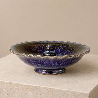 Eclipse Glaze Jian Ware Gourd Plate