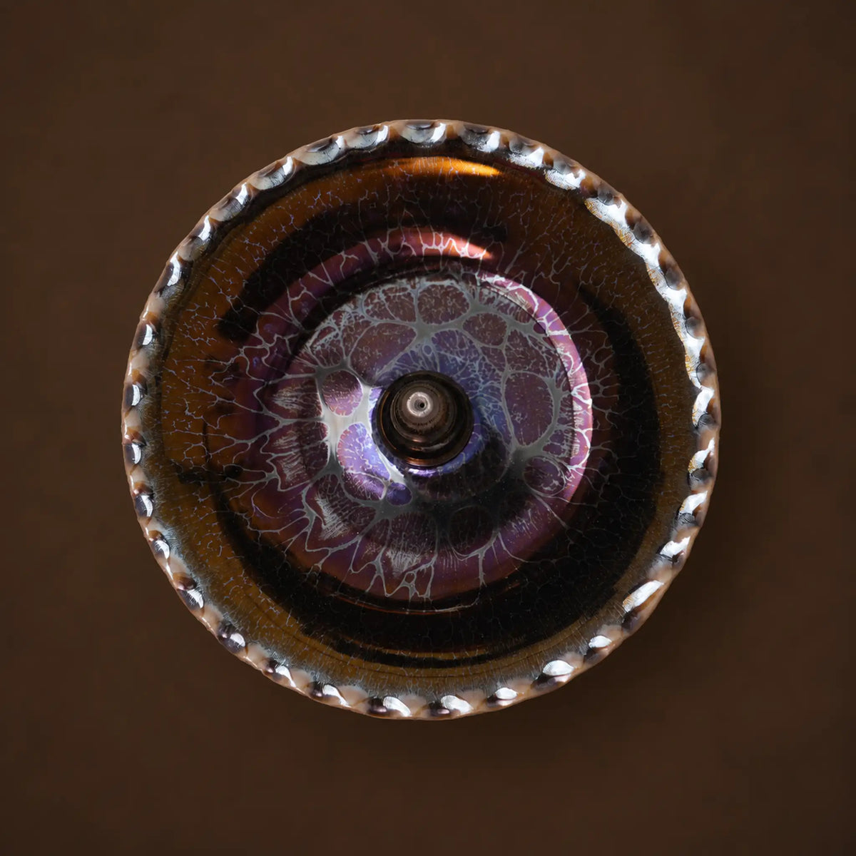 Eclipse Glaze Jian Ware Gourd Plate