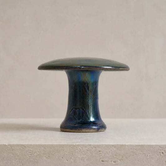 Ember Aura Glaze Jian Ware Mushroom No.1