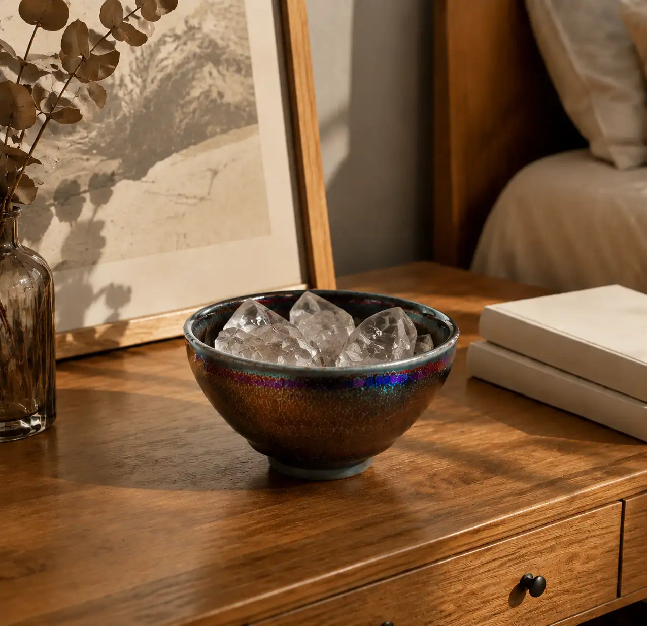 Galaxy Glaze Jian Ware Crystal Charging Bowl