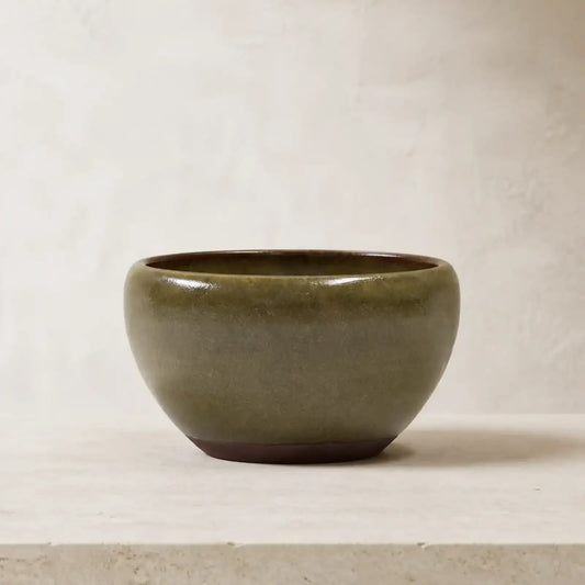 Green Tea Dust Glaze Bowl