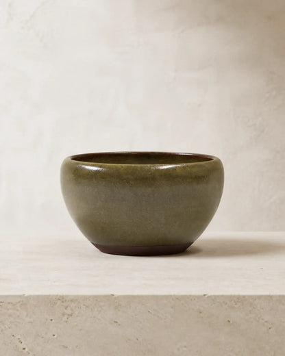 Green Tea Dust Glaze Smudging Bowl