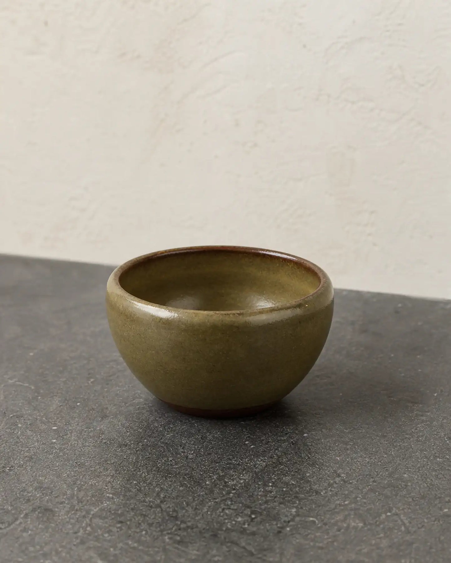 Green Tea Dust Glaze Smudging Bowl