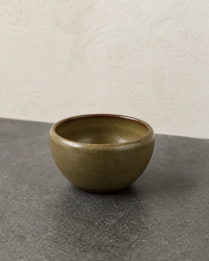 Green Tea Dust Glaze Smudging Bowl