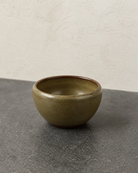 Green Tea Dust Glaze Smudging Bowl