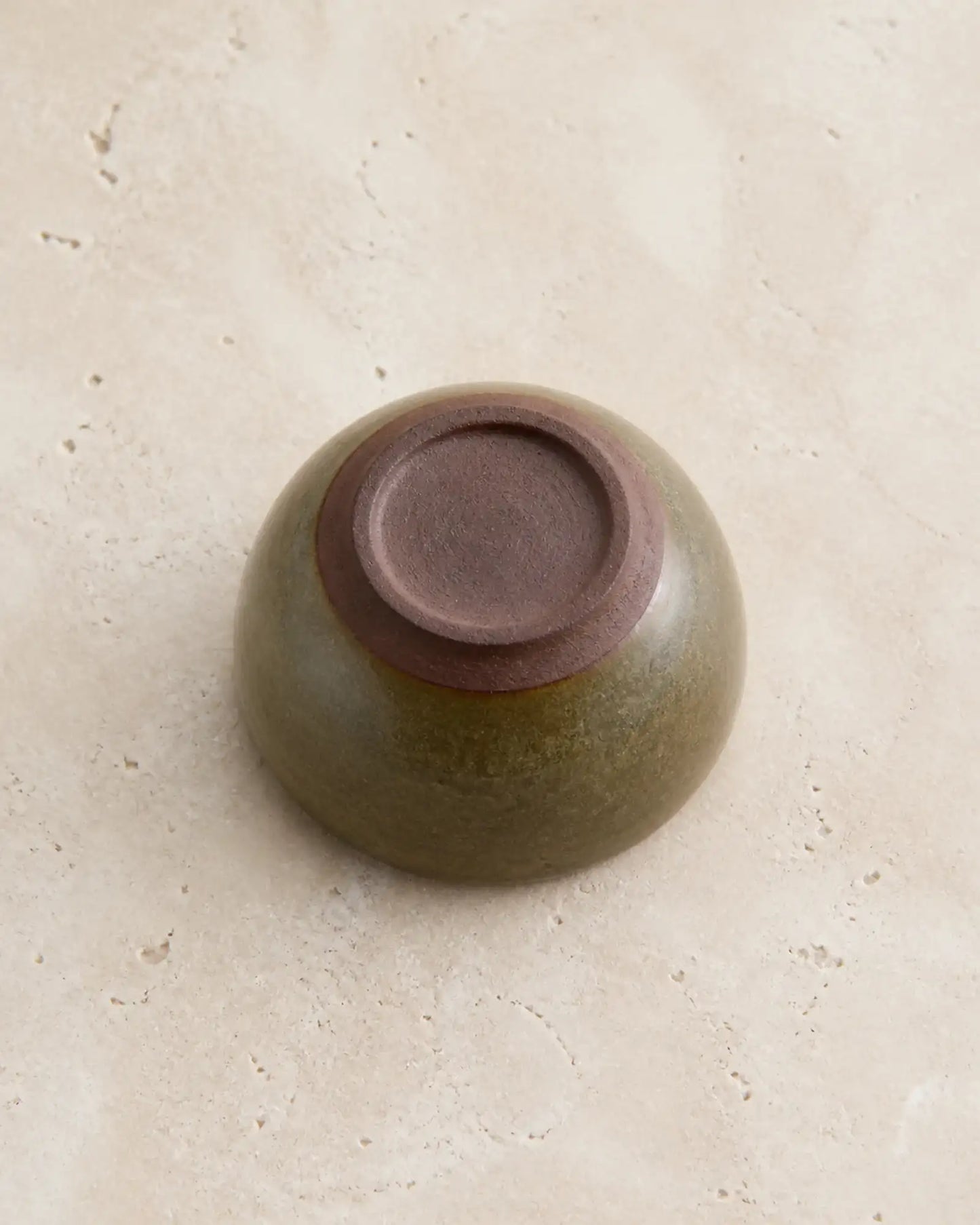 Green Tea Dust Glaze Smudging Bowl