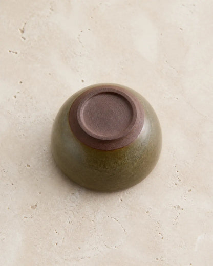 Green Tea Dust Glaze Smudging Bowl