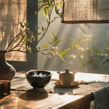 Horizon Glaze Jian Ware Crystal Charging Bowl