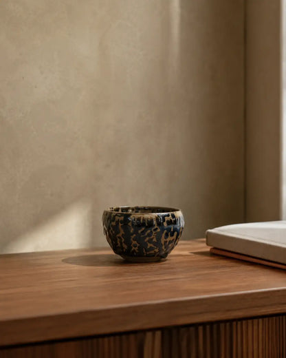 Lava Glaze Jian Ware Meditation Bowl No.3 (medium)