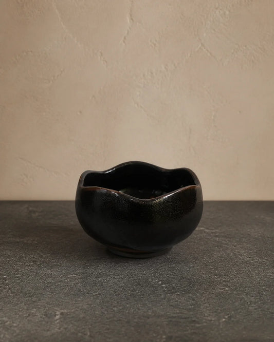 Lotus Onyx Glaze Jian Ware Dian Cha Bowl