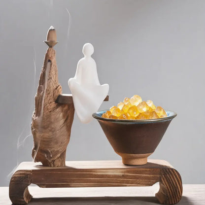 Nebula Glaze Jian Ware Crystal Charging Bowl