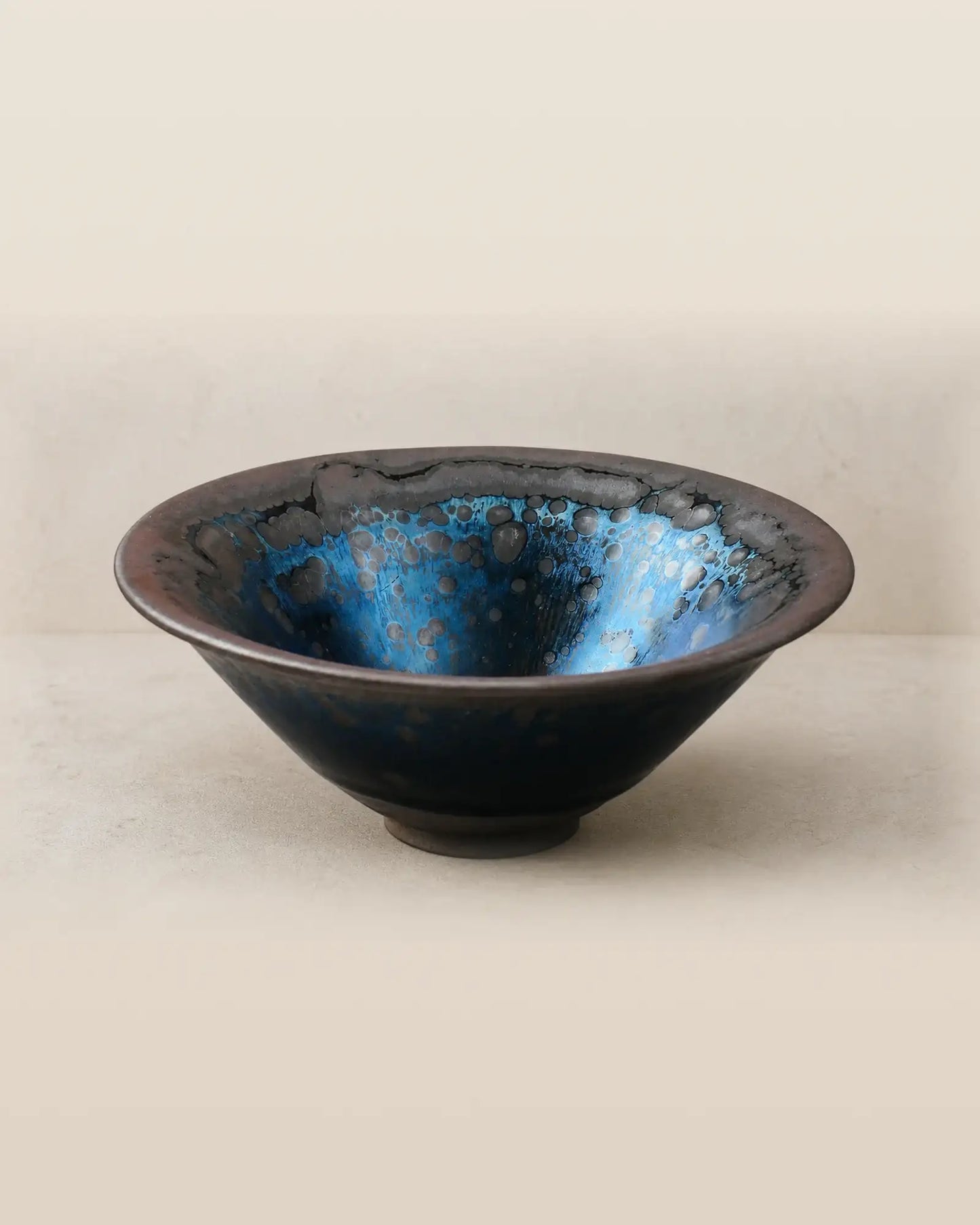 Night Glaze Jian Ware Crystal Charging Bowl