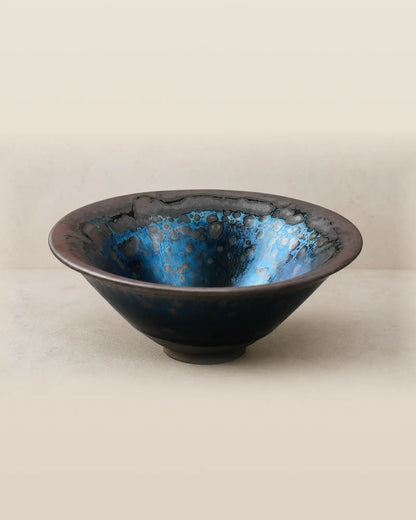 Night Glaze Jian Ware Crystal Charging Bowl
