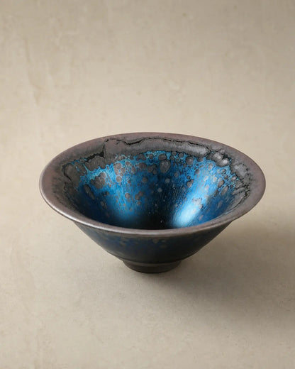 Night Glaze Jian Ware Crystal Charging Bowl