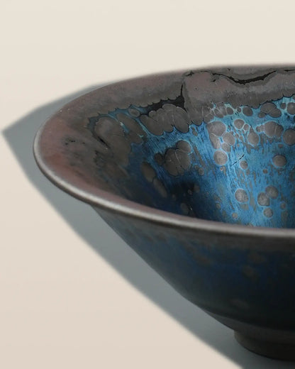 Night Glaze Jian Ware Crystal Charging Bowl