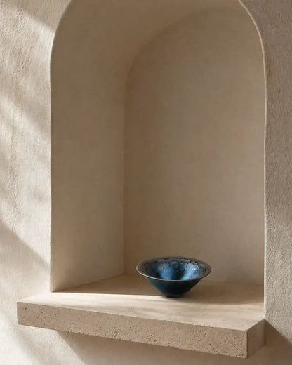 Night Glaze Jian Ware Crystal Charging Bowl