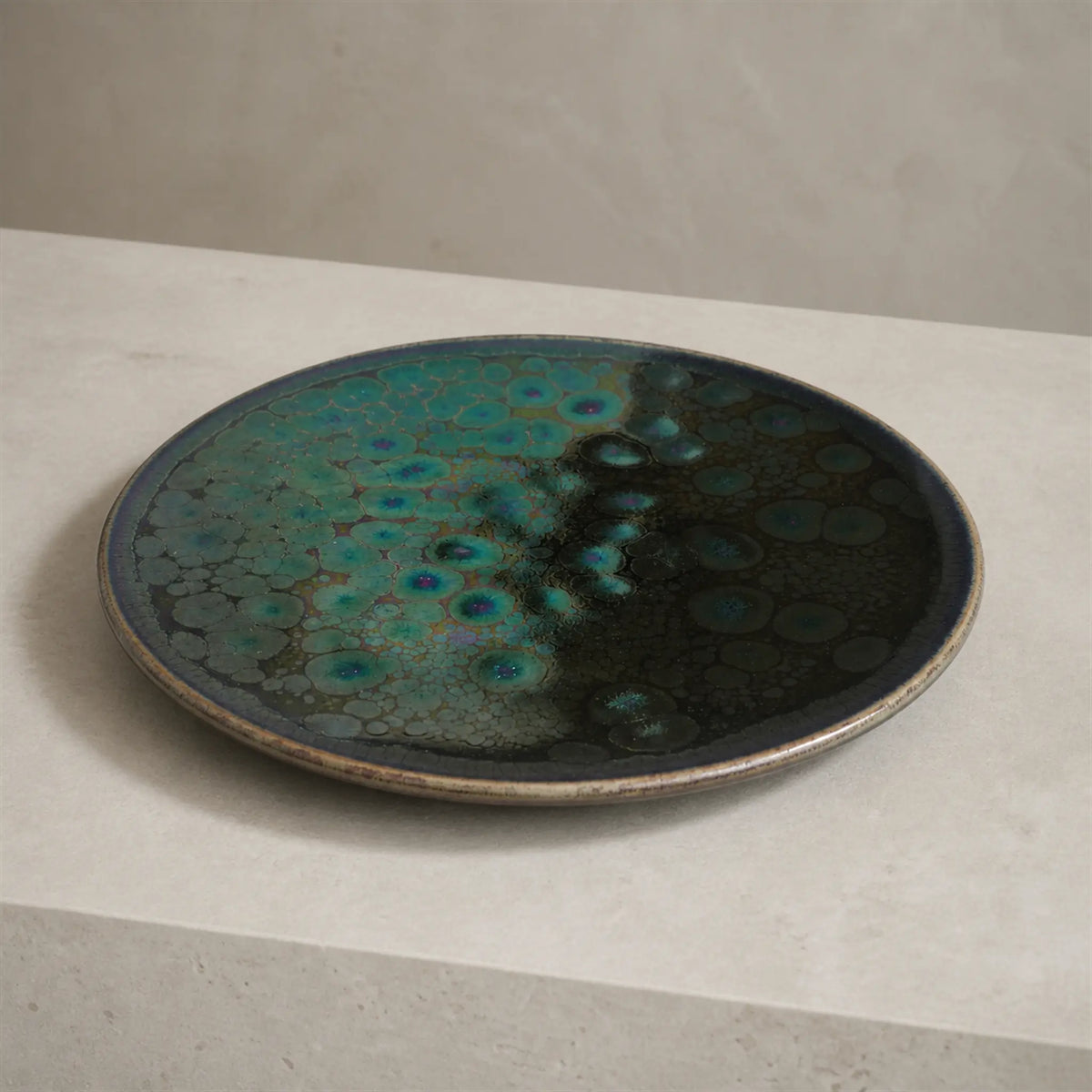 Tide Glaze Jian Ware Plate