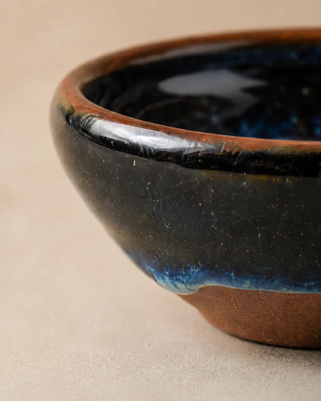 Vortex Glaze Jian Ware Crystal Charging Bowl