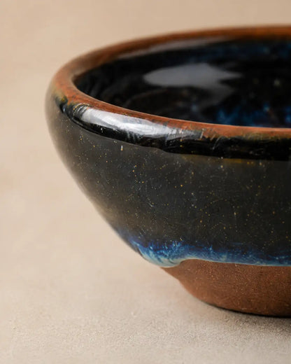 Vortex Glaze Jian Ware Crystal Charging Bowl
