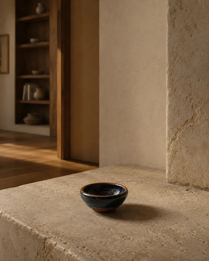 Vortex Glaze Jian Ware Crystal Charging Bowl