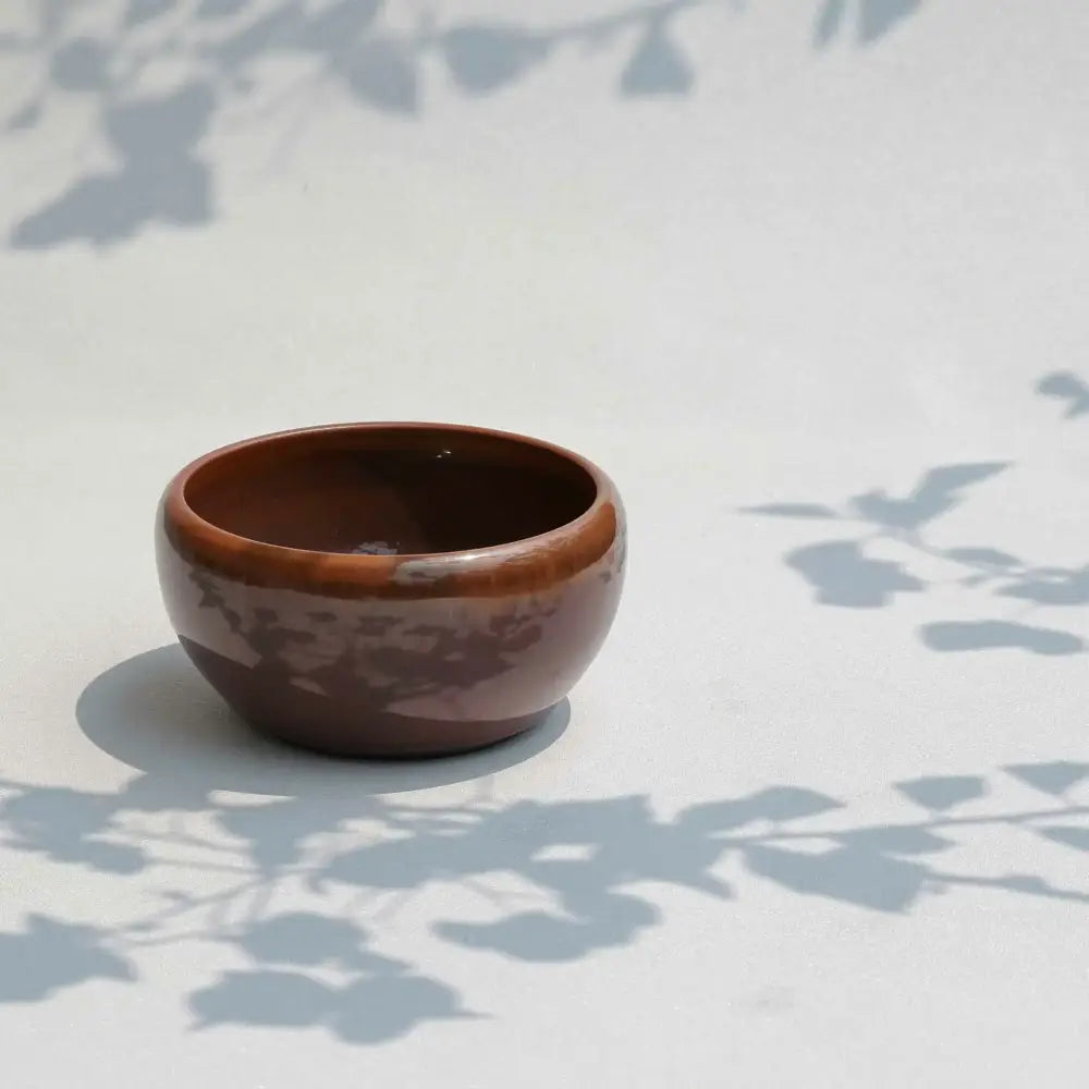 Black Tea Dust Glaze Incense Burner -Medium - burner