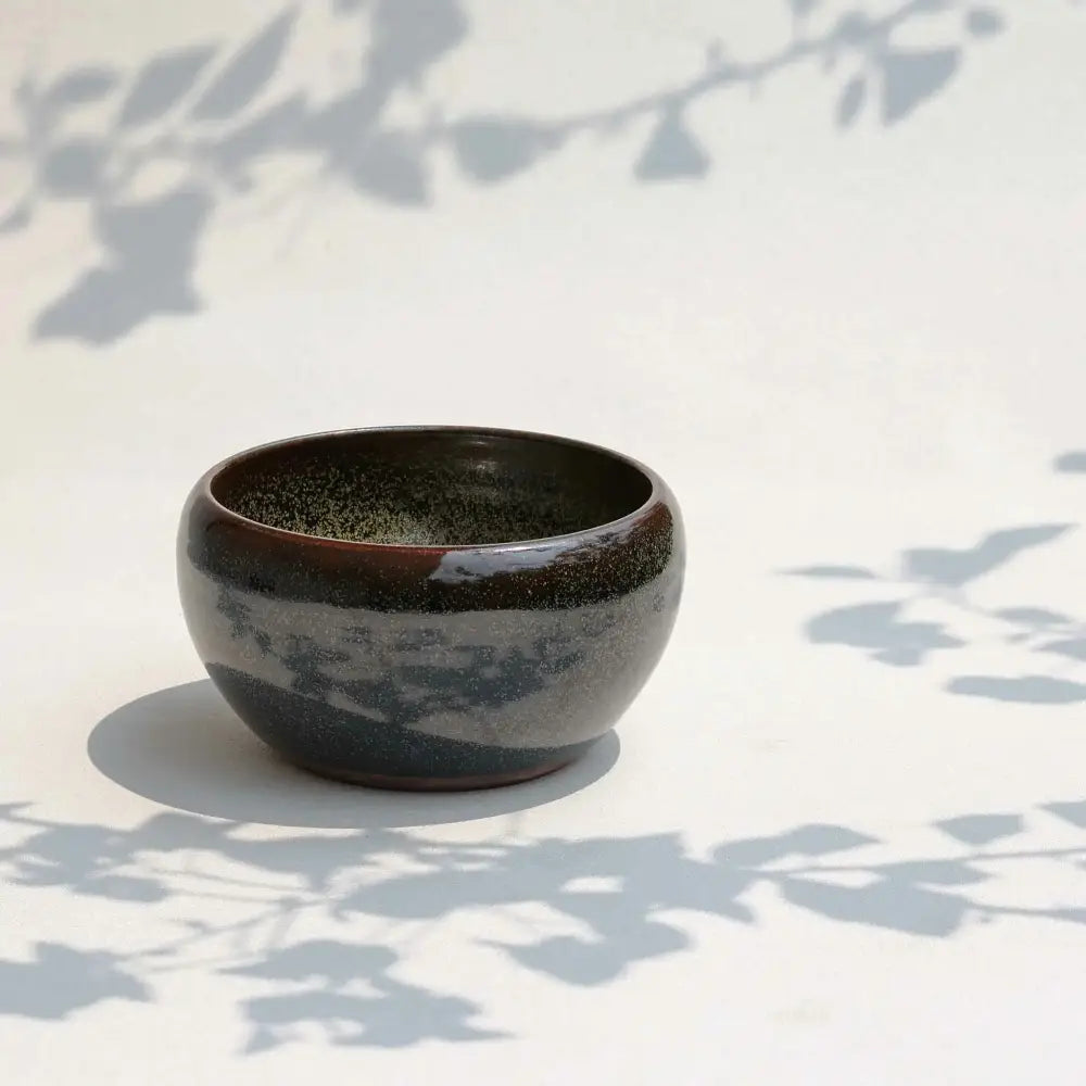 Dark Tea Dust Glaze Incense Burner - Large - burner