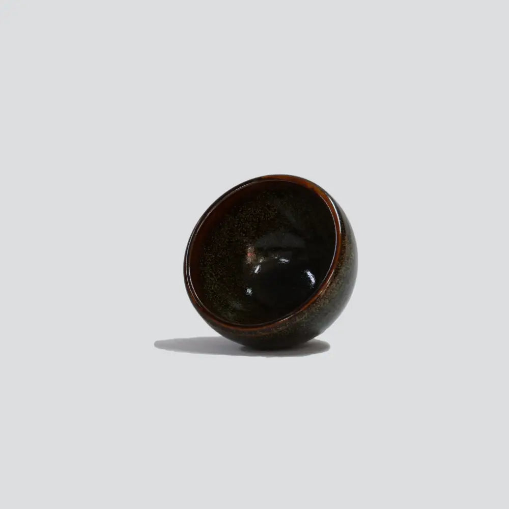Dark Tea Dust Glaze Incense Burner - Small - burner