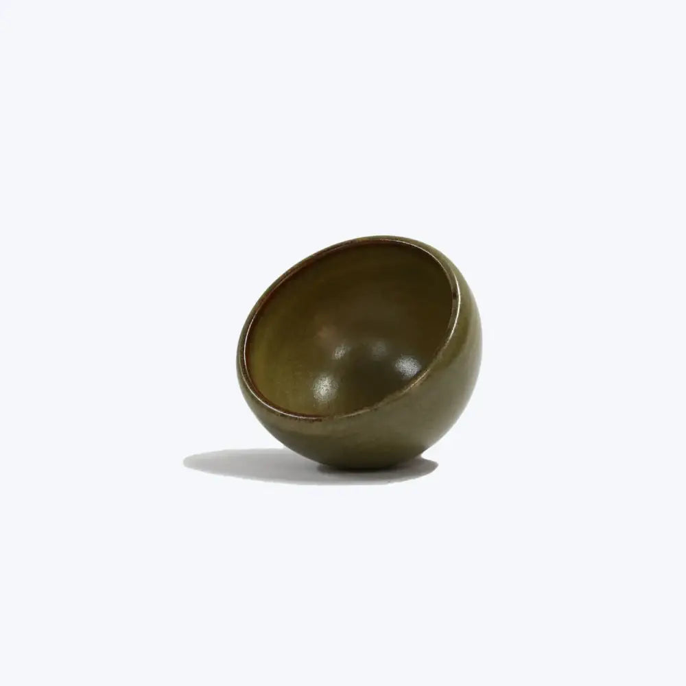 Green Tea Dust Glaze Incense Burner - burner