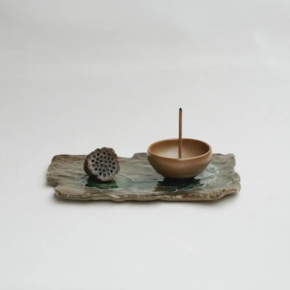 Terra Incense Burner - Gold - bowl
