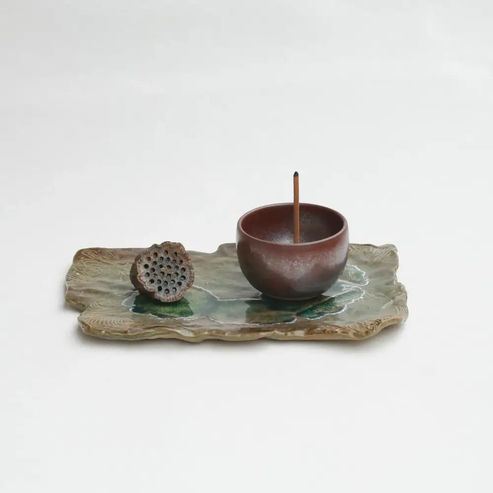 Terra Snowflake Incense Burner - Zen Bowl - bowl